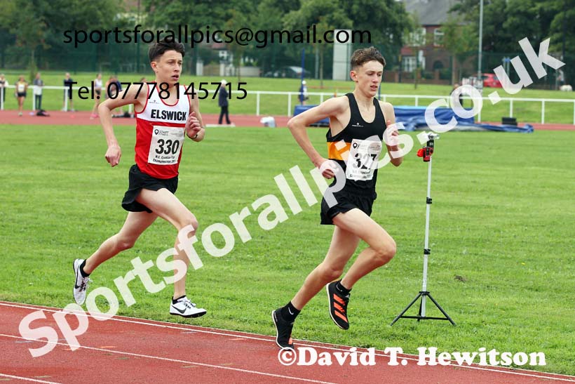 Mens and Boys 800 metres, 2021 North Eastern Track and Field Champs., Middesbrough. Photo: David T. Hewitson/Sports for All Pics